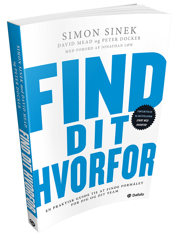 Klik her og læs mere om Simon Sineks bog Find dit Hvorfor